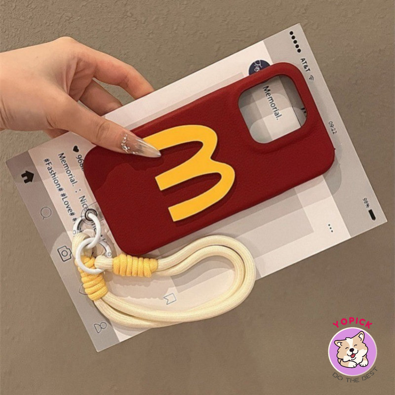 บุคลิกภาพ M เคสโทรศัพท์สําหรับ IPhone 16 16Pro 16Plus 16Pro Max 11 12 13 14Plus 15Pro XR XS Max 7 8Plus ฝาครอบโทรศัพท์เพื่อนสาวน่ารักการ์ตูนสร้อยข้อมือ XLZW ราคา ถูกที่สุด ดีลบีเคเค แกลเลอรีภาพที่ 2
