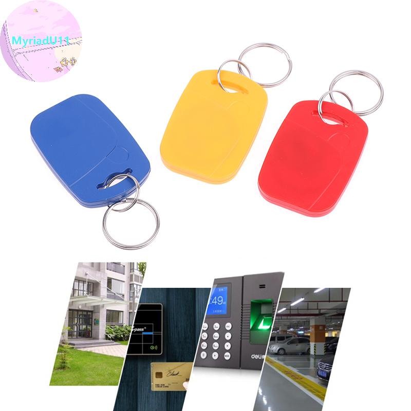 MyriadU IC + ID RFID Dual 125Khz และ 13.56Mhz Keyfobs EM4100 S50 ชิปสมาร์ทการ์ด Token Key Fob แหวน Access Control TH
