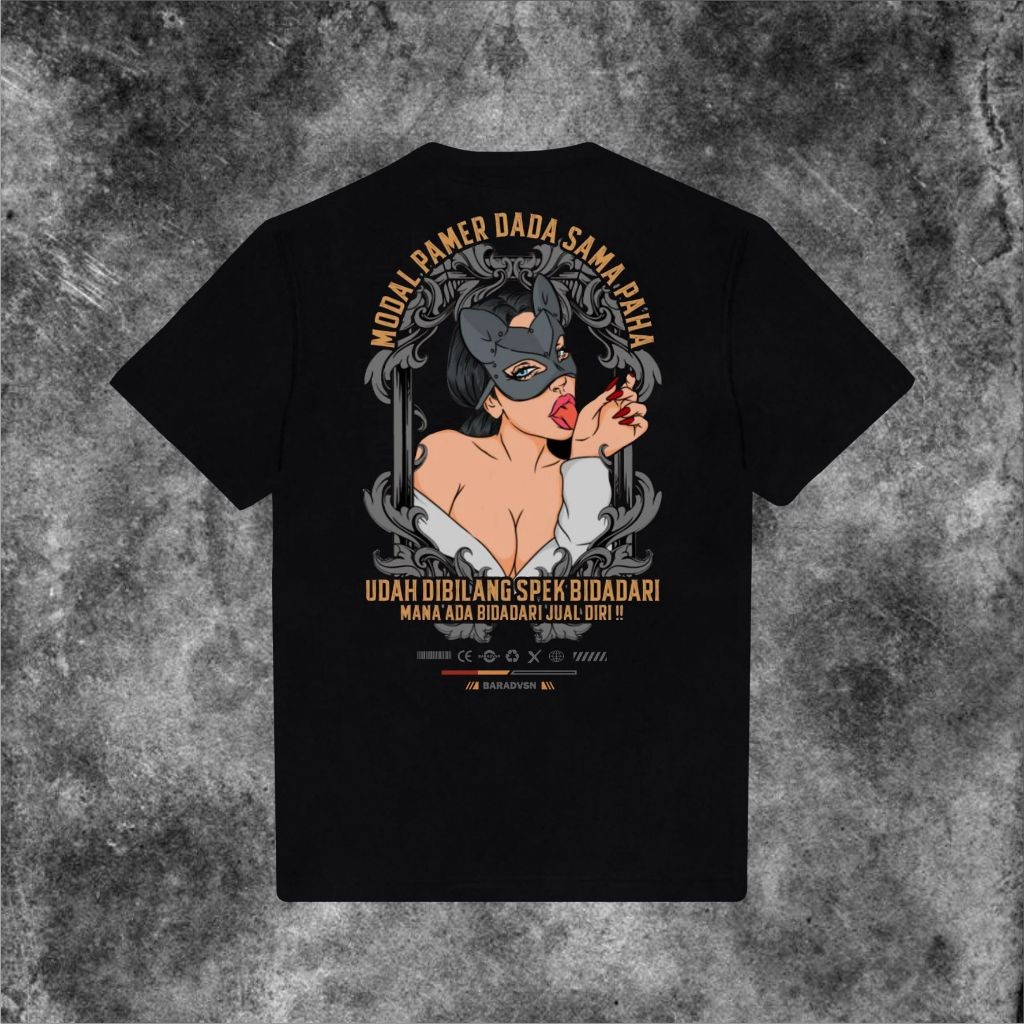 เสื้อยืด Modal Pamer Thigh and Chest เสื้อยืด 100% Cotton Combed 24S - นุ่ม สบาย ดีที่สุด Premium DT