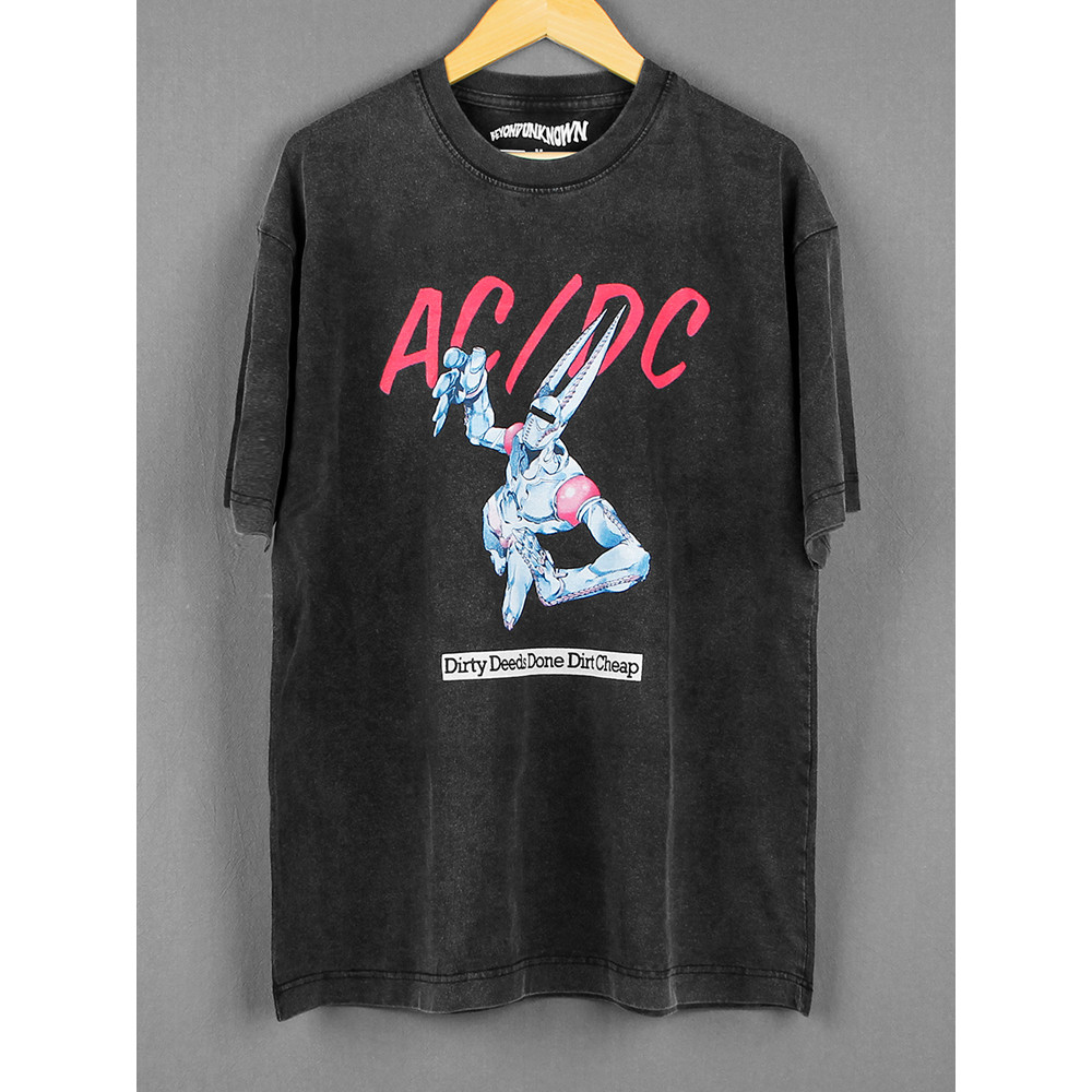 เสื้อยืดผ้าฝ้ายแท้ 100% แขนสั้น สำหรับผู้ชาย ออกแบบโดย JoJo's Bizarre Adventure ACDC Araki Hirohiko 