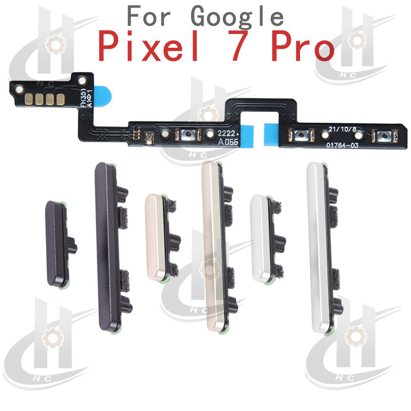 สําหรับ Google Pixel 7 Pro Power volume ปุ่มด้านข้าง Flex Cable Keys ปุ่มปิดปุ่มปรับระดับเสียงขึ้นและลงบนส่วนทดแทนด้านข้าง