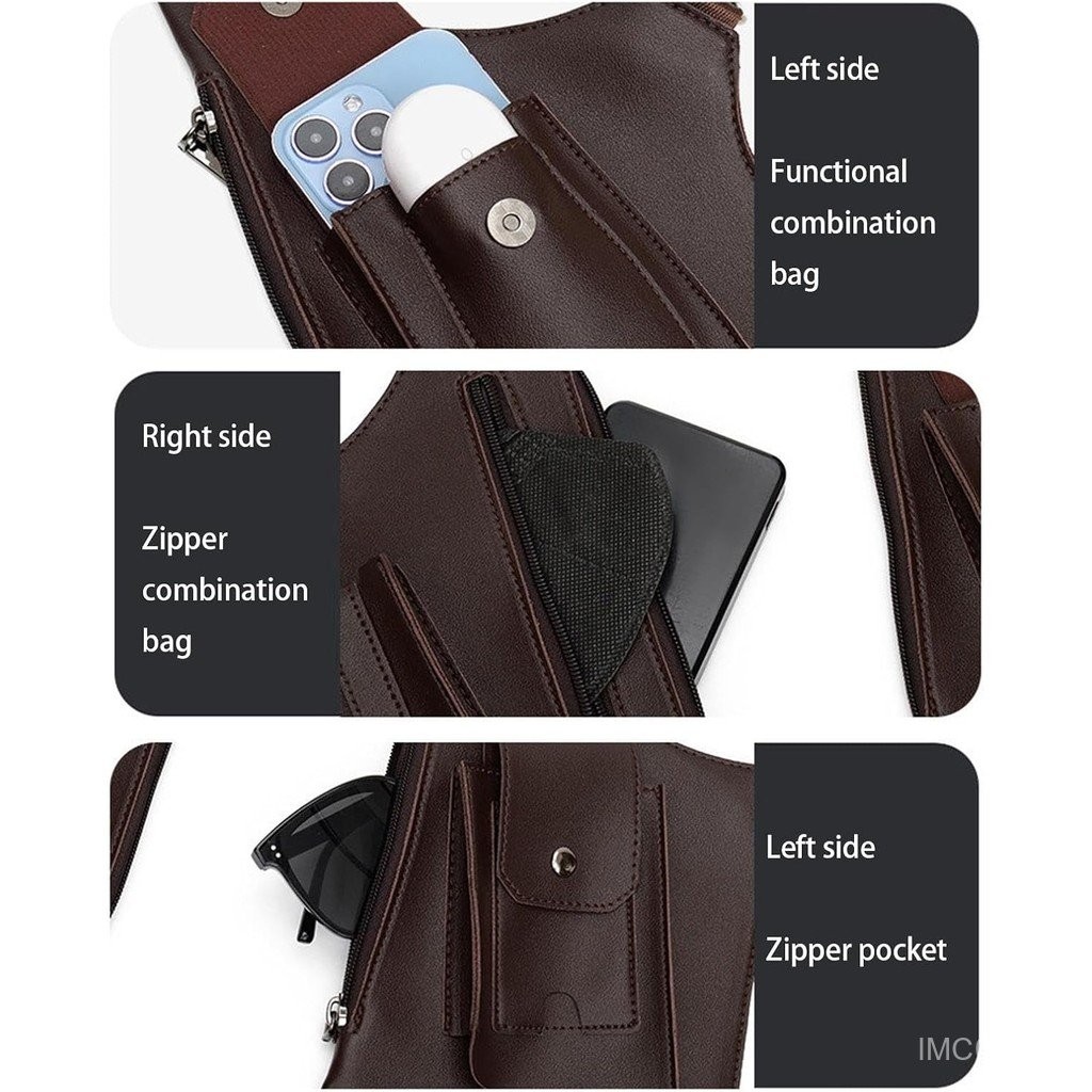 Anti-Theft Multi-Pocket double-Shoulder TACT-iCal BAG for men', Shoulder HOLSTER Wallet Pocket Anti-Theft Multipurpose ปกปิดคู่รักแร้โทรศัพท์กระเป๋าสายรัดปรับระดับได้