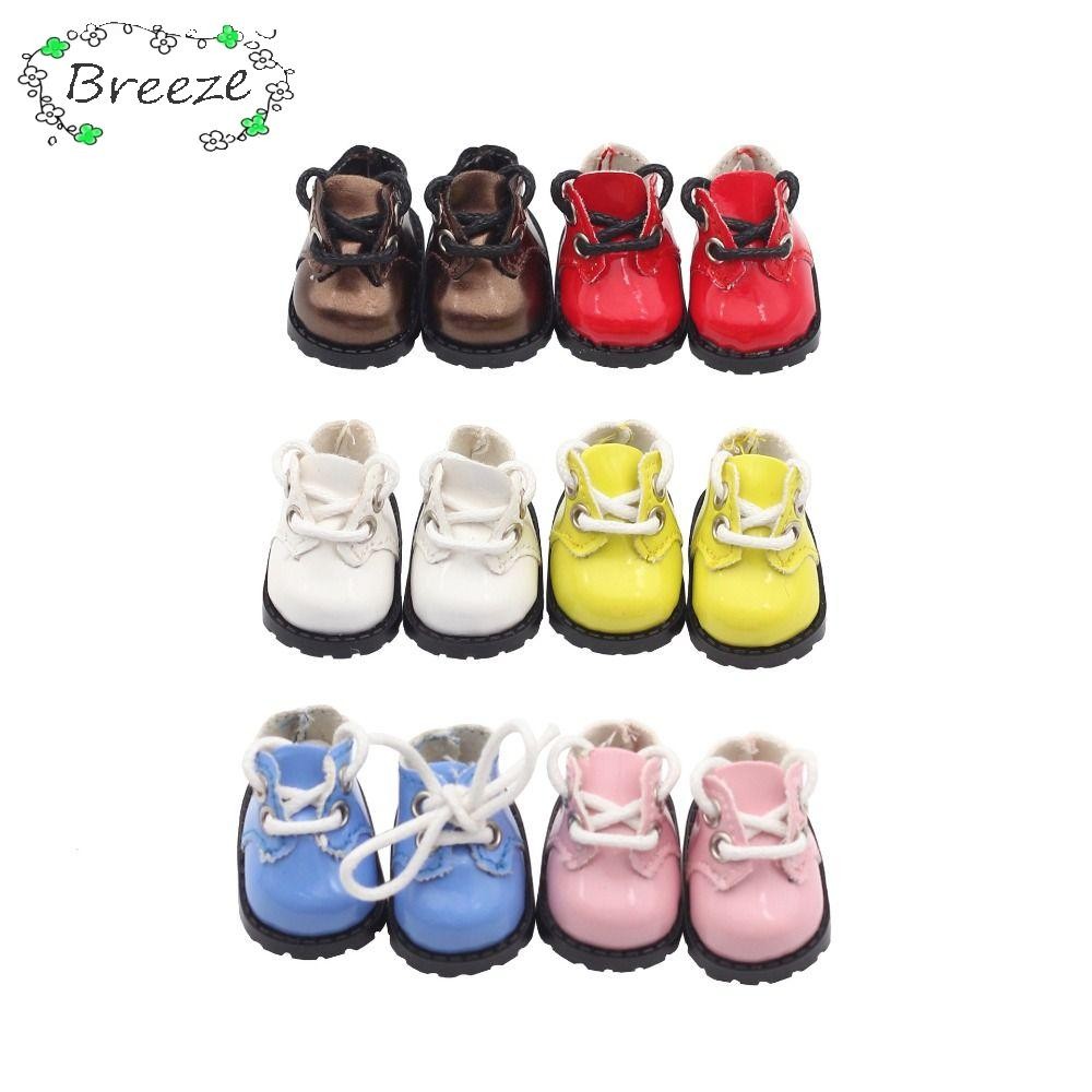 Breeze รองเท้าของเล่น, หนัง 3.8X2.3 ซม.ตุ๊กตารองเท้า, Mini รอบ Toe DIY 10 ซม.ตุ๊กตาสายรัดนิ้วรองเท้าผ้าฝ้ายตุ๊กตา