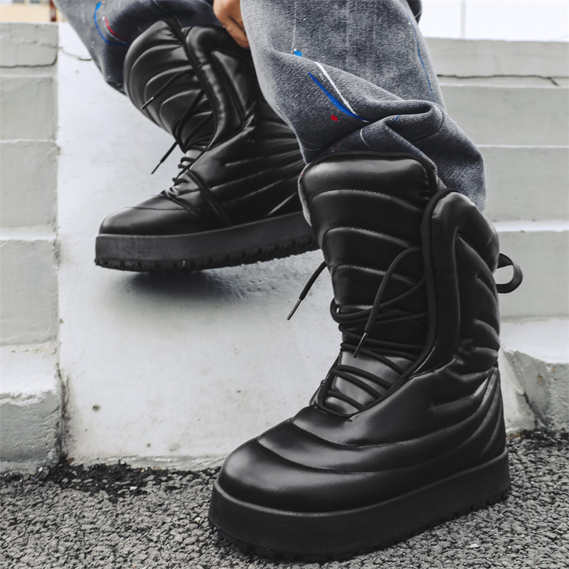 รองเท้าผู้ชายใหม่รองเท้าสบายๆกลางแจ้ง Niche High-Top แฟชั่นรองเท้าผ้าใบกีฬา Street Plaster รองเท้า
