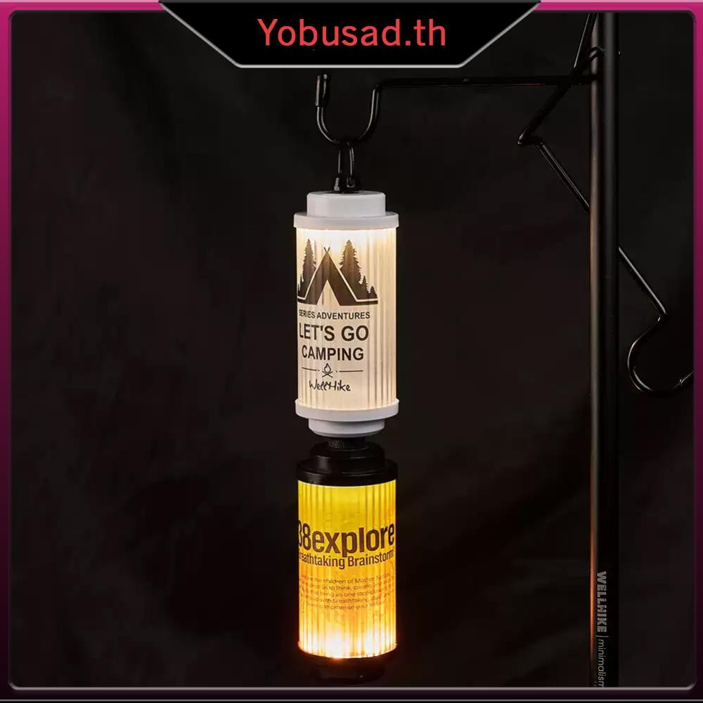 [Yobusad.th] ไฟ LED แคมป์ปิ้งกลางแจ้ง USB ชาร์จ 4500mAh เต็นท์โคมไฟสําหรับไฟดับพลังงาน