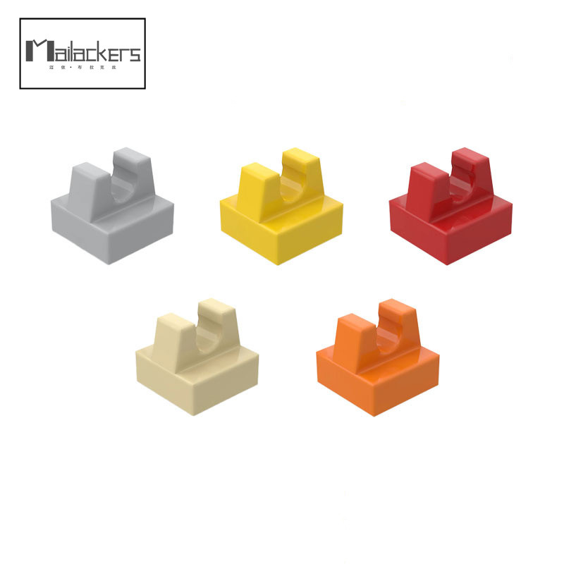 15712 อิฐ 50 ชิ้นแผ่น 1x1 top clamp อนุภาคขนาดเล็ก Building Blocks MOC อุปกรณ์เสริม (ยี่ห้อ L ที่เข้