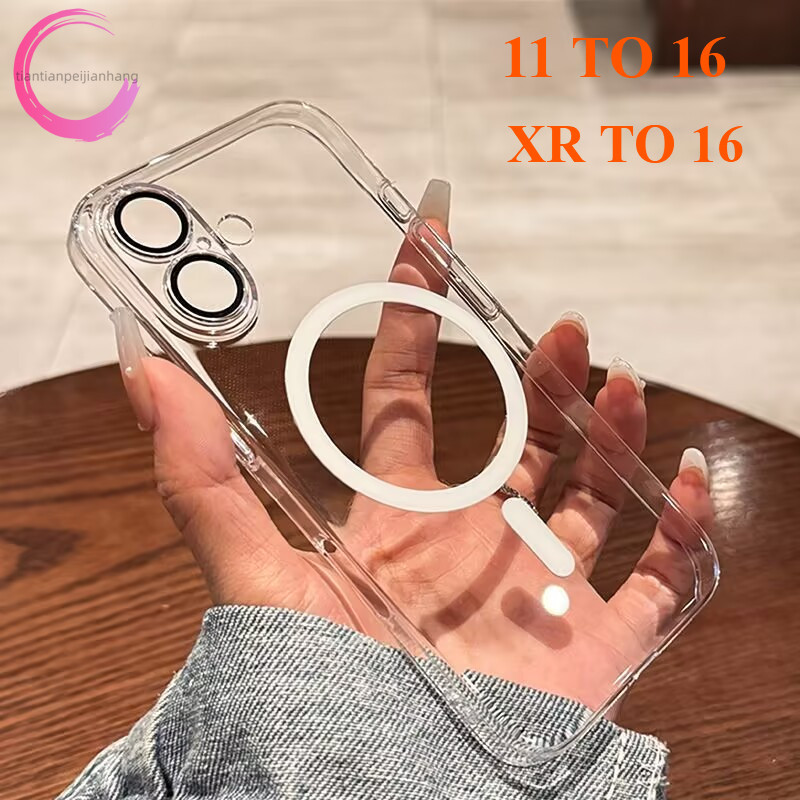 เคสโทรศัพท์แม่เหล็กสําหรับ diy xr ถึง 16 ฝาครอบ xr เช่น 16Pro Case 11 in 16 ฝาหลังป้องกัน