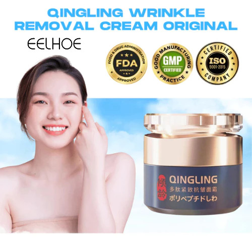 รับประกันต้นฉบับqingling ครีมกําจัดริ้วรอย Anti-Aging Hydrating Firming ปลาไหลให้ความชุ่มชื้น