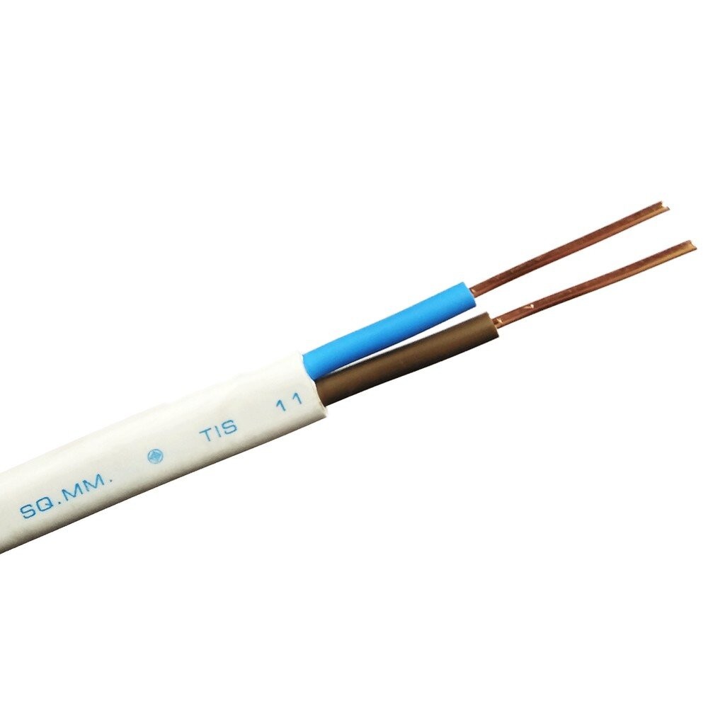 สายไฟ VAF 2×1.5 ความยาว 20เมตร 30เมตร 50เมตร ยี่ห้อPKS สำหรับเดินภายในบ้าน สายไฟคุ่เบอร์1.5 ตัดแบ่ง ราคา ถูกที่สุด ดีลบีเคเค แกลเลอรีภาพที่ 7