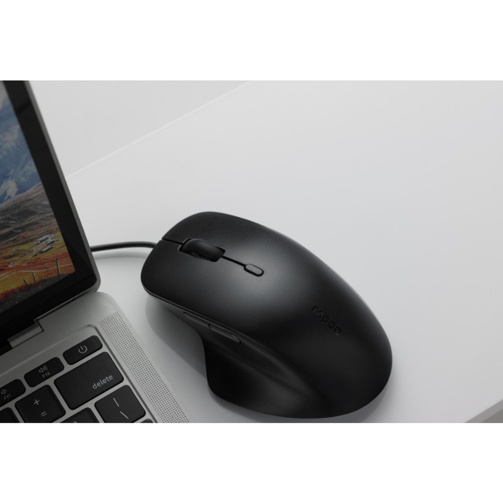 RAPOO Optical Mouse N500 เม้าส์มีสาย เมาส์ทำงาน มีปุ่ม รูปที่ 4