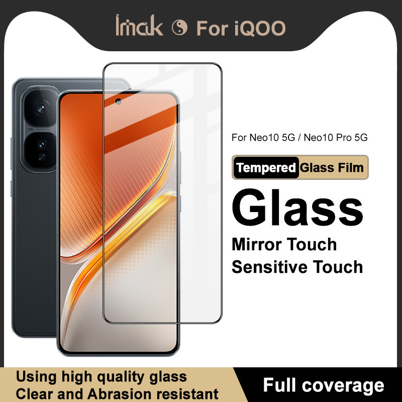 ฟิล์มกระจก iQOO Neo10 Pro IMAK Pro+ กระจกนิรภัยเต็มรูปแบบสําหรับ iQOO Neo10 5G ฟิล์ม