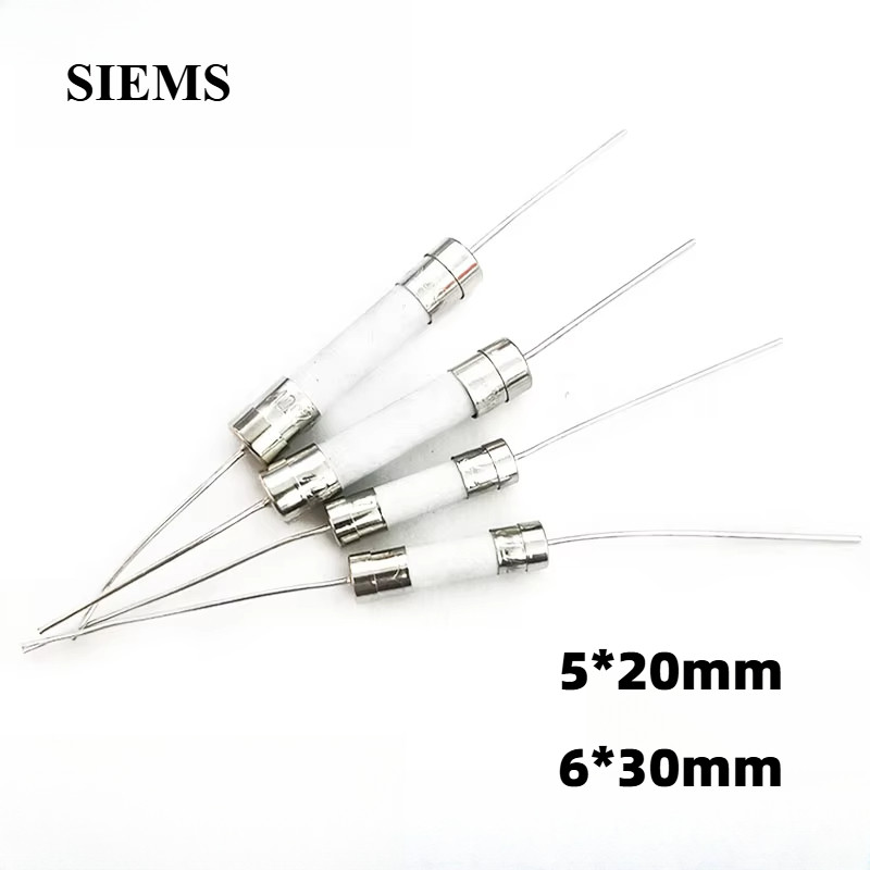 5x20 มม.6x30 มม.250V ฟิวส์เซรามิค 1A 2A 3.15A 5A 6.3A 8A 10A 12A 15A 20A 25A 30A พร้อม Pin