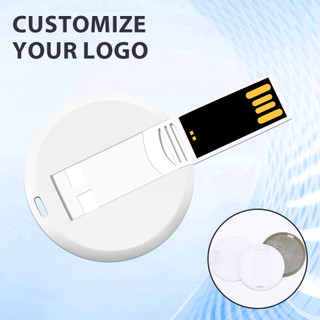 Jaster ฟรีโลโก้ที่กําหนดเองการ์ดรอบ USB แฟลชไดรฟ์ 128MB 4GB 8GB ธุรกิจของขวัญแต่งงาน Pendrive 16GB 32GB 64GB การพิมพ์สีกันน้ํา U Disk 128GB