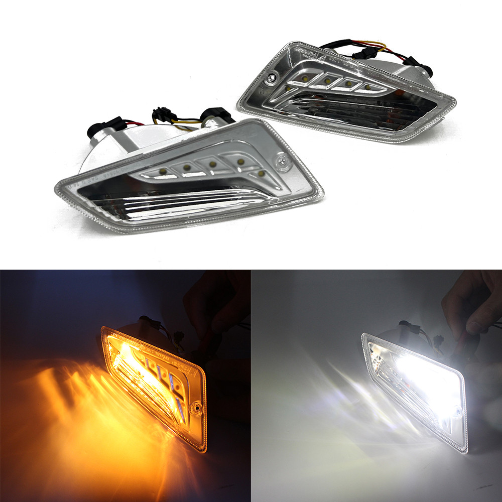 รถจักรยานยนต์ด้านหน้า Blinker LED ไฟเลี้ยวไฟแสดงสถานะสําหรับ Vespa GTS300 GTS250 GTS150 GTV250 GTV30