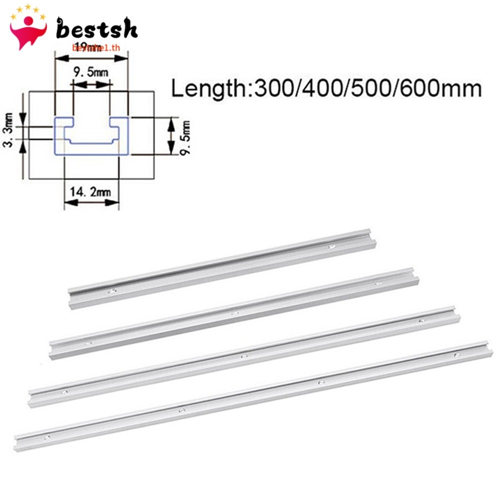 Bestshe อลูมิเนียมอัลลอยด์ 300-600 มม.T-Track T-Slot Miter Jig เครื่องมือสําหรับงานไม้ Router