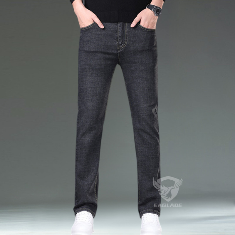 Eaglade กางเกงยีนส์ผ้ายืดลําลองสีน้ําเงินเข้ม 816 C03