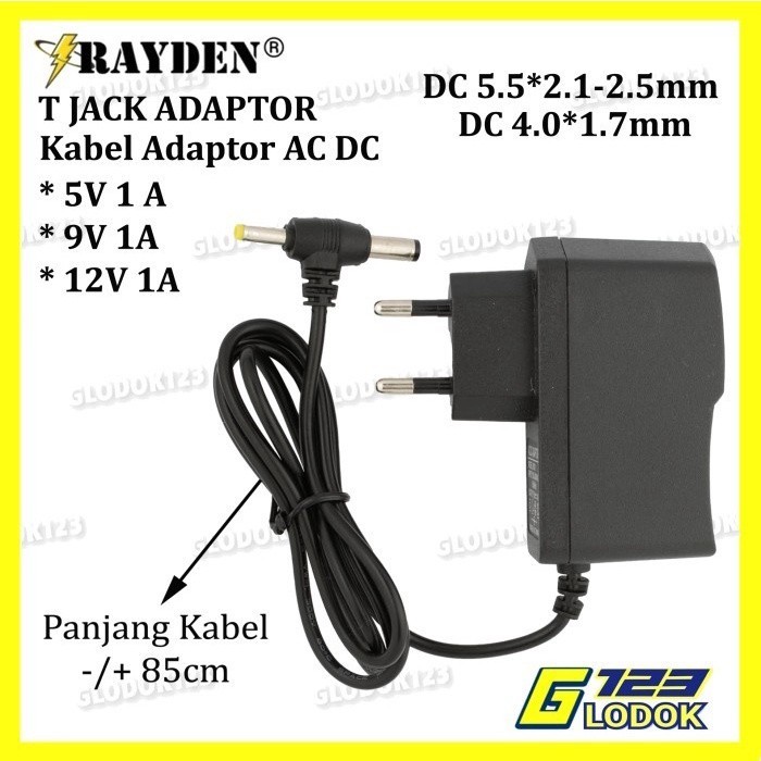 อะแดปเตอร์ AC DC 5V 9V 12V 1A แหล่งจ่ายไฟสลับ STB แจ็คกล้องวงจรปิด T G1928