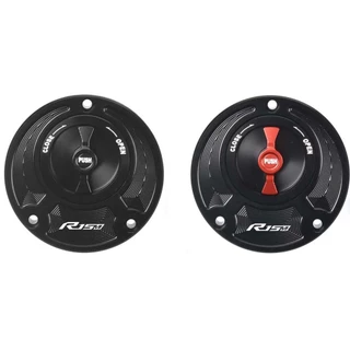 สําหรับ Yamaha YZF R1M R1 R3 R15V3 R15M R15 V4 Keyless รถจักรยานยนต์การใช้แก๊สถังฝาครอบอลูมิเนียมอุปกรณ์เสริม