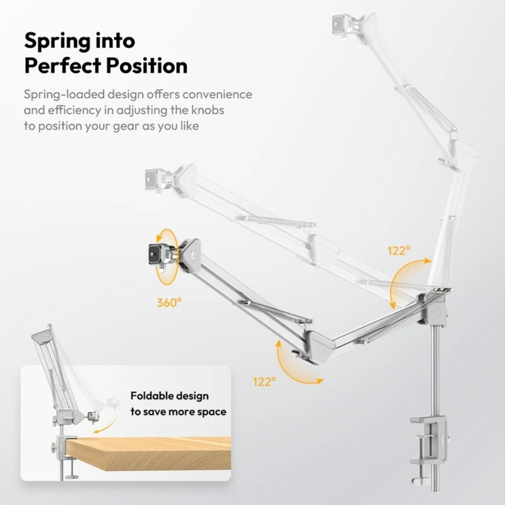Ulanzi TH04 ขาจับกล้อง ถ่ายมุมสูง Overhead Camera Mount รองรับ 2KG สำหรับถ่าย Vlog/สตรีม