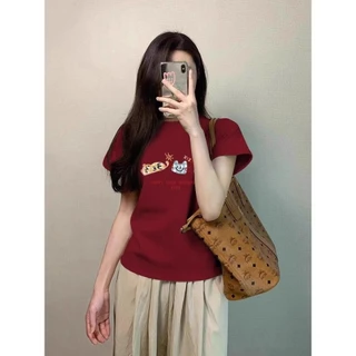 เสื้อยืดเข้ารูป เสื้อรัดรูป ทรง คอกลมแขนสั้น *สกรีนทรงสวย งานตามหา ผ้ายืดร่องคอตต้อน และบางตะกร้ามีเนื้อท็อฟดาย