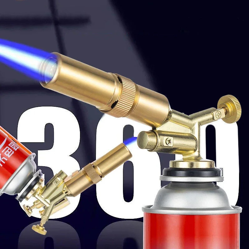 Portable Welding Torch Gas Burner Flame Copper Flamethrower Brazing Cooking Barbecue Auto Ignition K