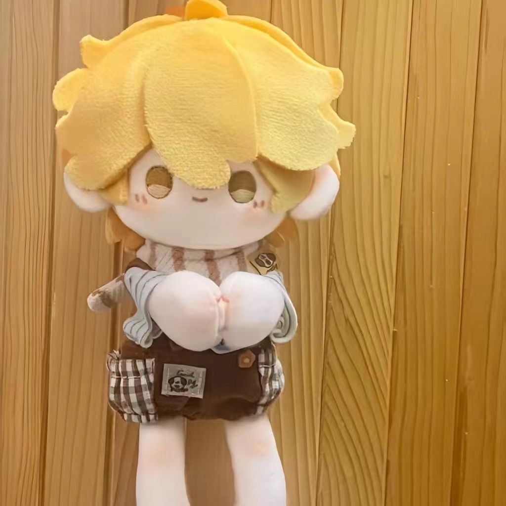 Genshin Impact _ Traveler Aether & Lumine Attibute 15 ซม. ตุ๊กตาผ้ากํามะหยี่ค้อน