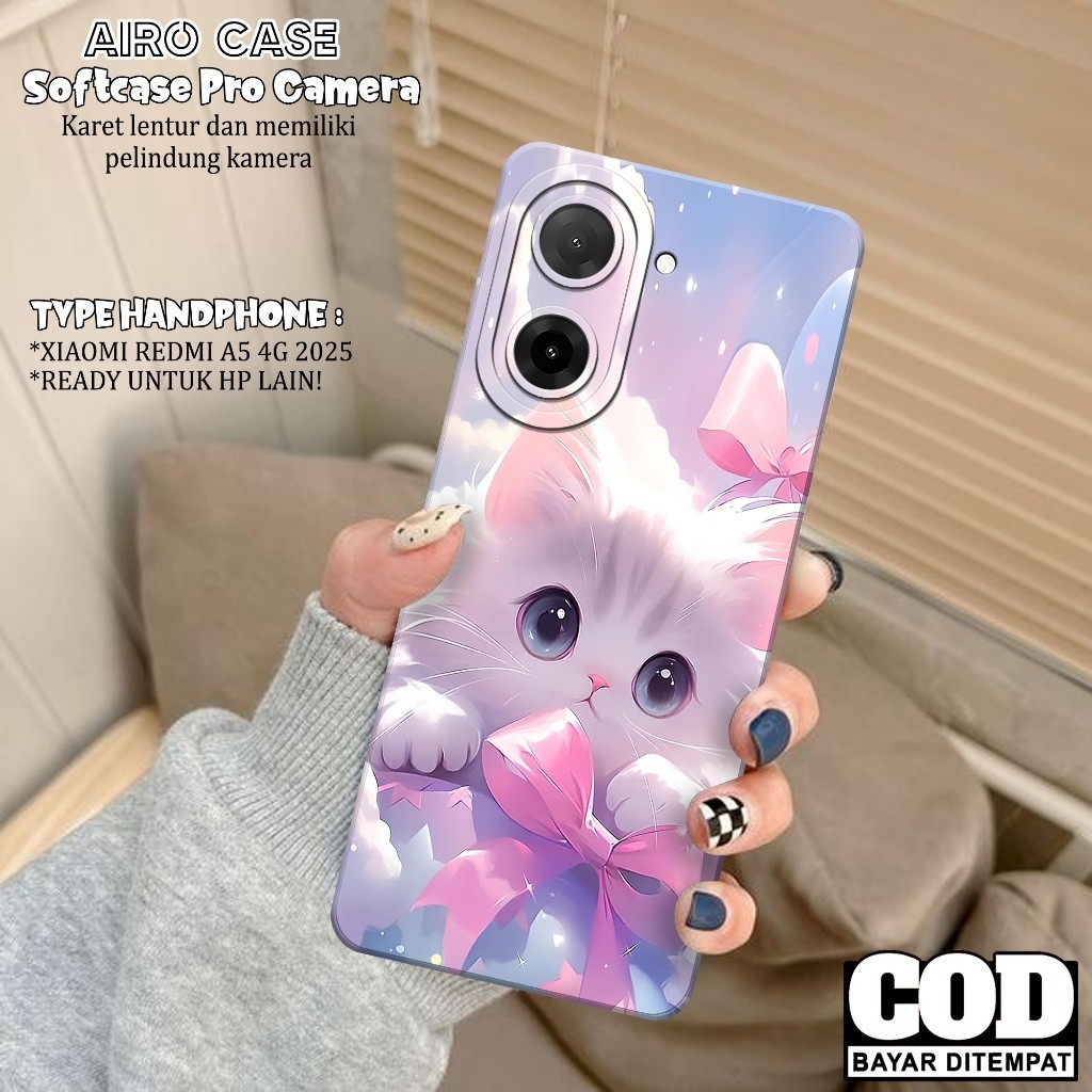 เคส XIAOMI REDMI A5 4G 2025 ล่าสุด - เคส XIAOMI REDMI A5 4G Softcase - เคสแฟชั่น CAT - XIAOMI REDMI 