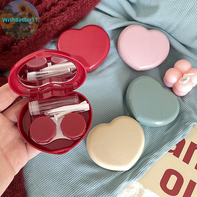 Better Cute Candy Colored Contact Lens Case Mirror Companion Box Travel Easy Carry Storage TH