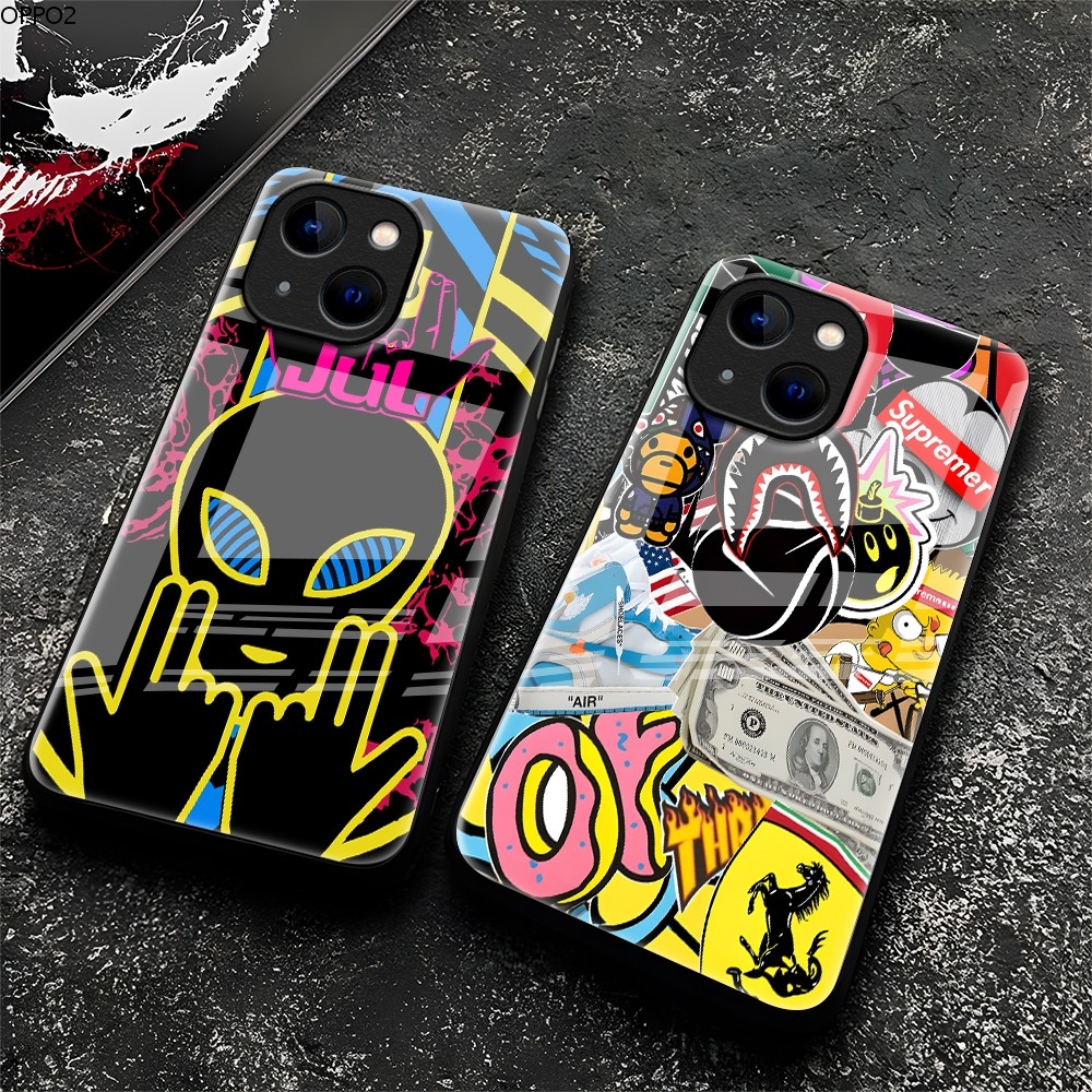 เคส For OPPO Reno 12 12F 11 11F 10 8 8T 8Z 7 7Z 6Z 6 5 4 2 4Z 2F F11 F9 F7 F5 Pro Youth 4G 5G เคสออปโป้ เคสแข็ง Case BLK