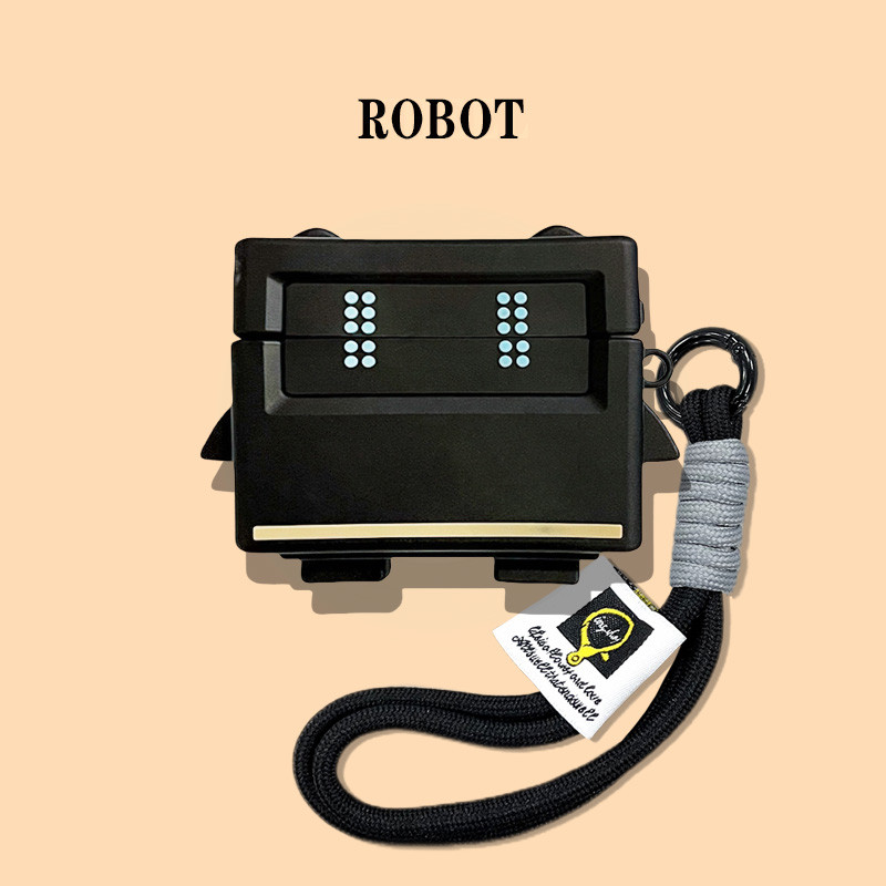 For OPPO Enco Buds3 Case 3D Cartoon Robot OPPO Enco Buds3 Clear Soft Case Cute Cake Vaseline OPPO En