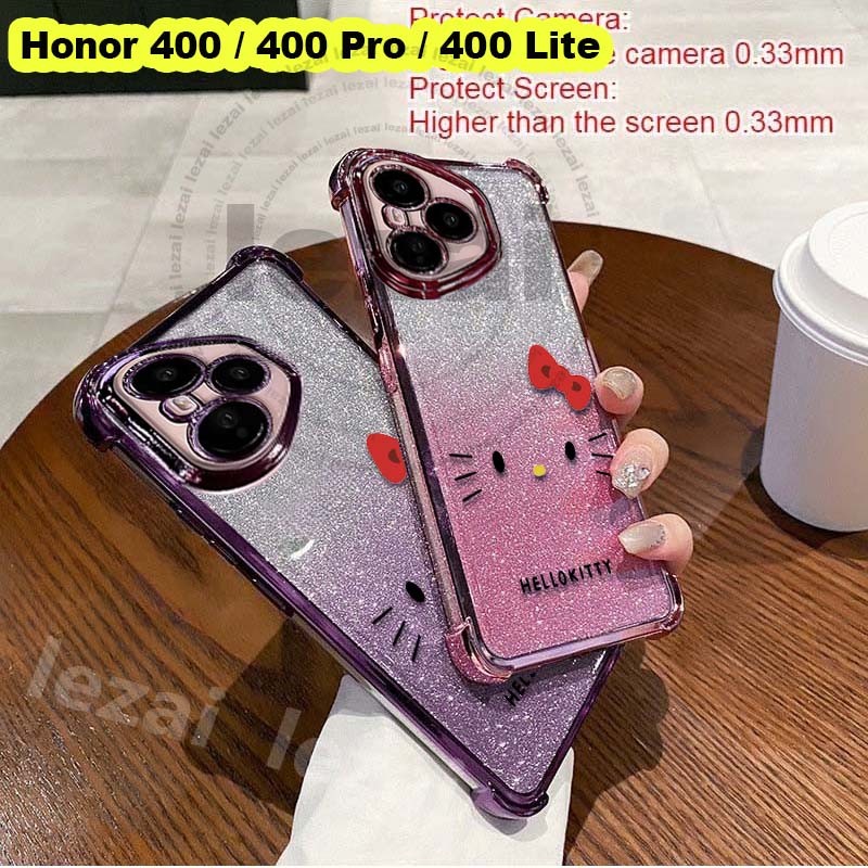 GlitterเคสHonor 400 Pro Honor400 Pro 400 Lite 5G Honor400 Honor400Pro5Gเคส Case Soft กันกระแทก Clear