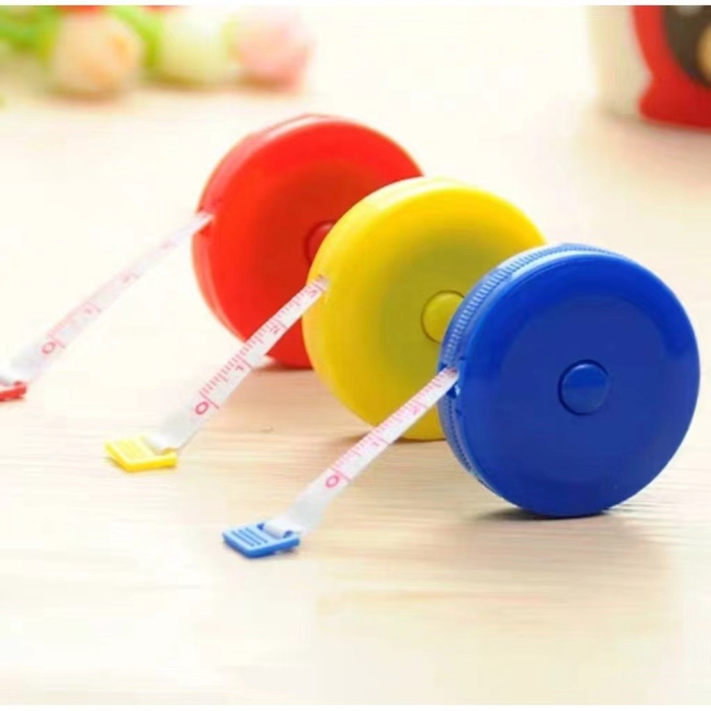 1.5m สายวัดรอบเอว สายวัดเอว ตลับเมตร คละสี #A060