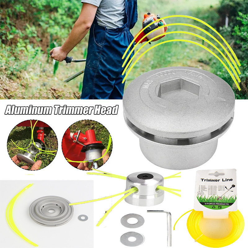 BW Tool หัวเอ็นอลูมิเนียม เครื่องตัดหญ้า พร้อม เอ็นตัดหญ้า ขนาด 2.4 มิล ยาว 10 เมตร