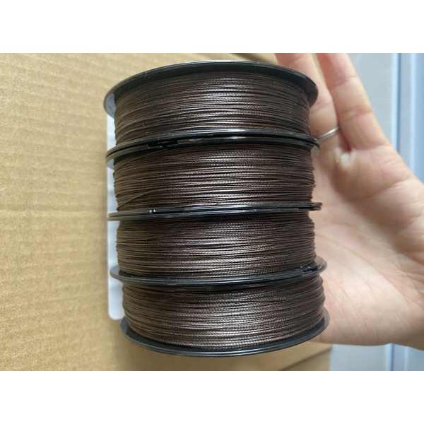 สายพีอีถัก 8 สาย pe ถัก 12 สายถักสำหรับการประมง ขนาด 4, 8 ถัก ความยาว 100 เมตร ทนทานต่อการกัด สี 다양 