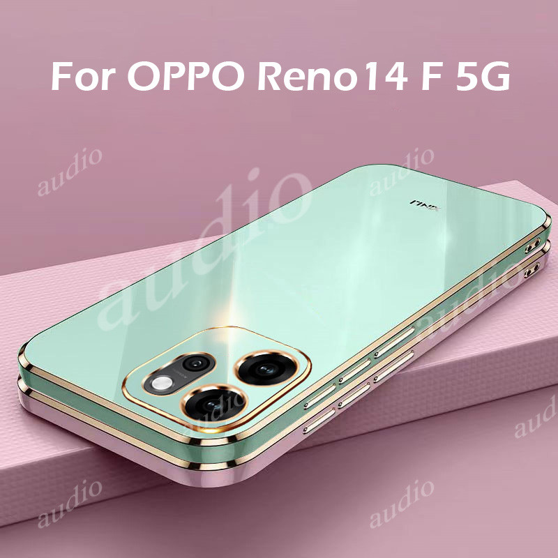 OPPO Reno14 F 5G หรูหรา Electroplated สําหรับ Oppo Reno 14F 14 F Reno14F 5G 2025 เคสโทรศัพท์หรูหราชุ