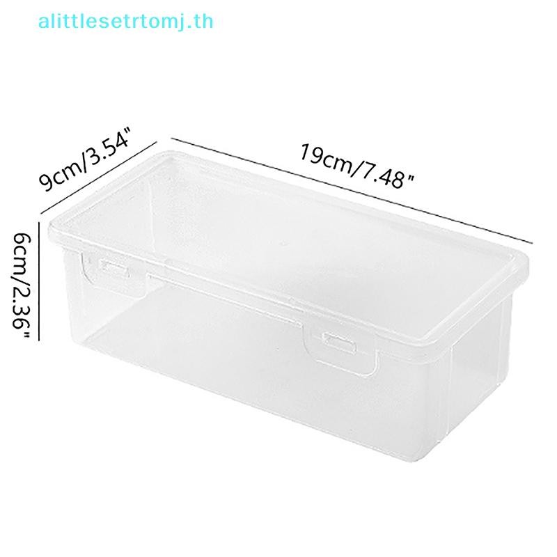 Alittlese 1ชิ้นความจุขนาดใหญ่พิเศษกล่องดินสอพลาสติกวางซ้อนกันได้โปร่งแสงใสกล่องดินสออุปกรณ์สํานักงานจัดเก็บกล่อง ไทย - รูปที่ 7