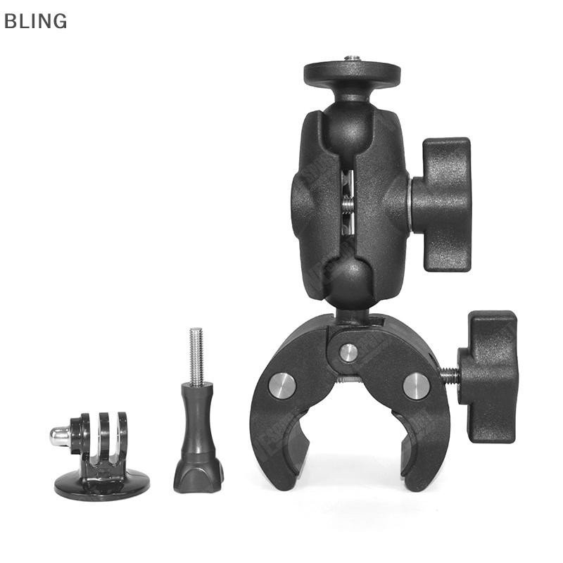 【BLING】 Bicycle Motorcycle Handlebar Camara Sopport Ram Mount Bracket For Insta360 X4 X3 Ace Pro 2 G