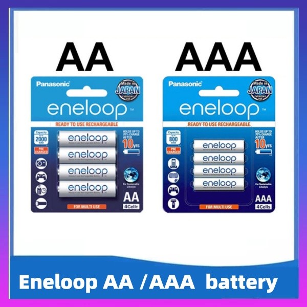 แบตเตอรี่ Panasonic Eneloop AA 2000mAh/AAA 800mAh แท้ 100%