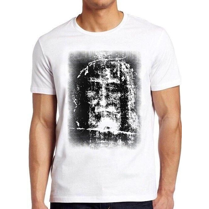 Shroud Of Turin Jesus Christ Face อีสเตอร์คริสต์มาสวันขอบคุณพระเจ้า T เสื้อ M942