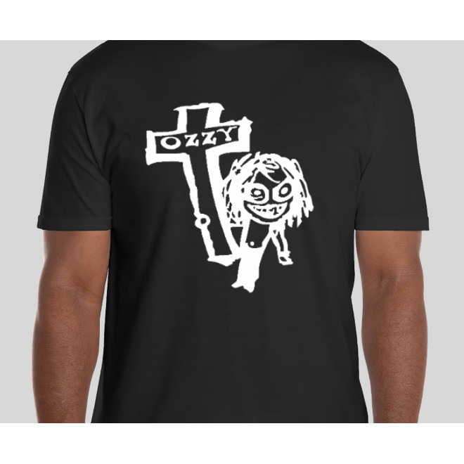 เสื้อยืด เสื้อยืด Ozzie Osbourne สไตล์วินเทจ