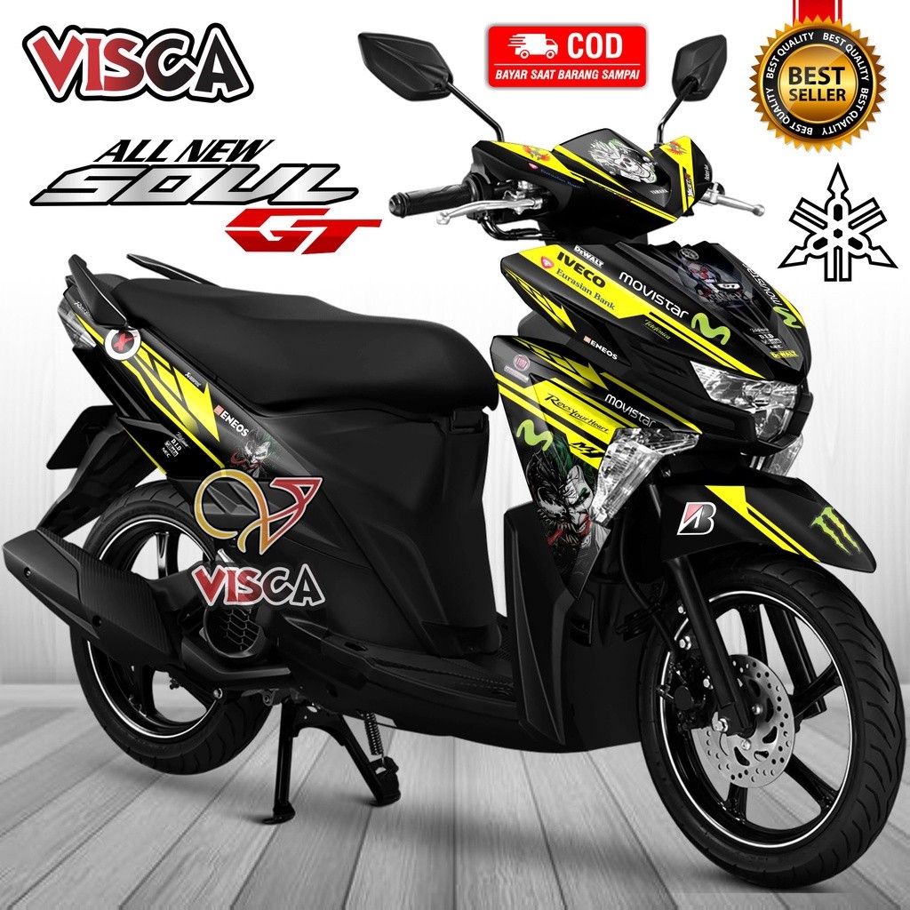 Decal Soul GT 125 สติกเกอร์เต็มตัว Mio Soul GT 125 Full Body Striping Mio Soul GT 125 Full Body Movi