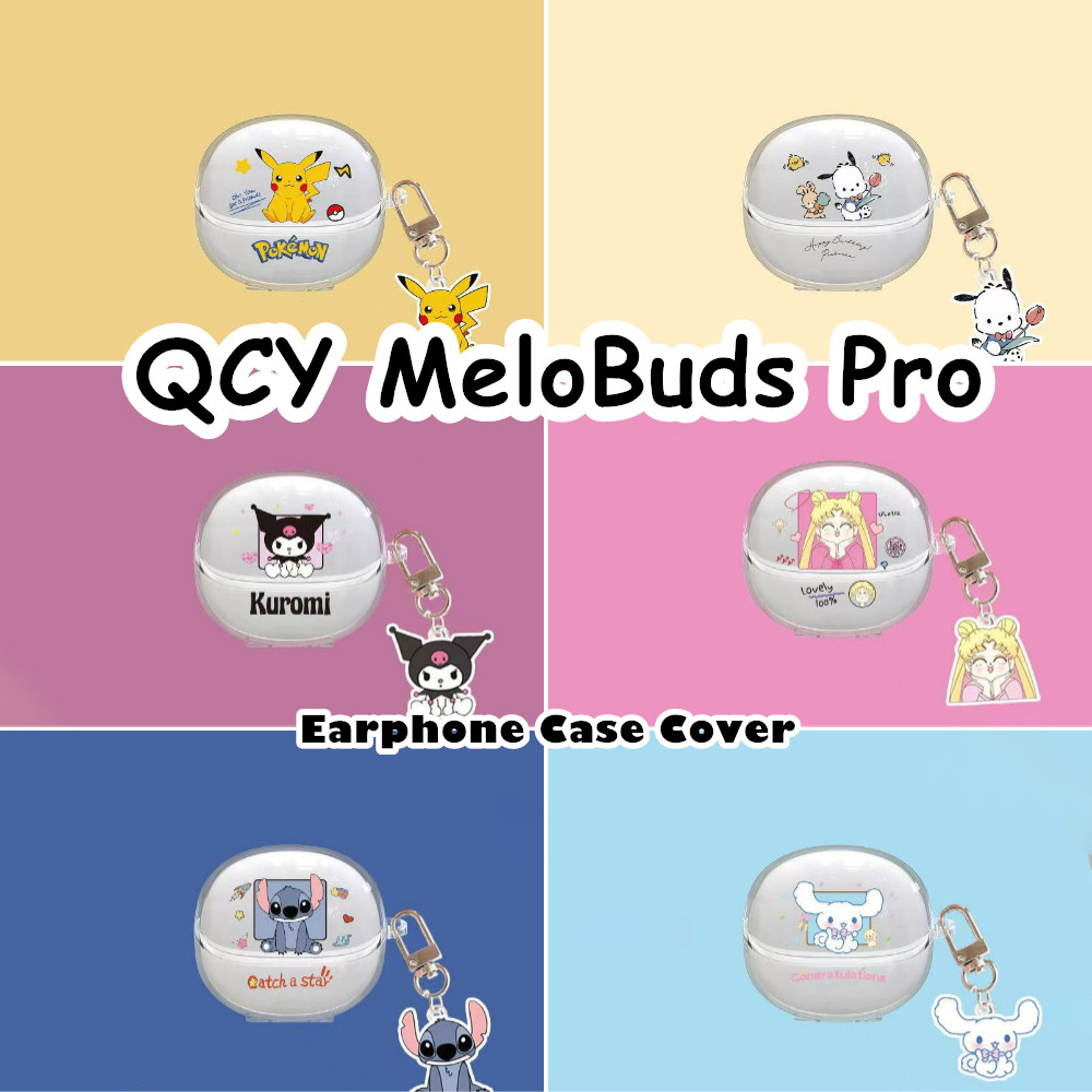 imamura สําหรับ QCY MeloBuds Pro Case Casing Soft Silicone Headphone Case Niche Cartoon Pattern