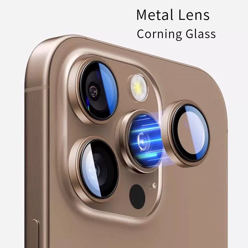 【ฟิล์มเลนส์โลหะ/HD/ความละเอียดสูง/ฟิล์มกระจกนิรภัย】เข้ากันได้ สำหรับ เคส Iphone 16 Pro Max ฟิล์มเลนส