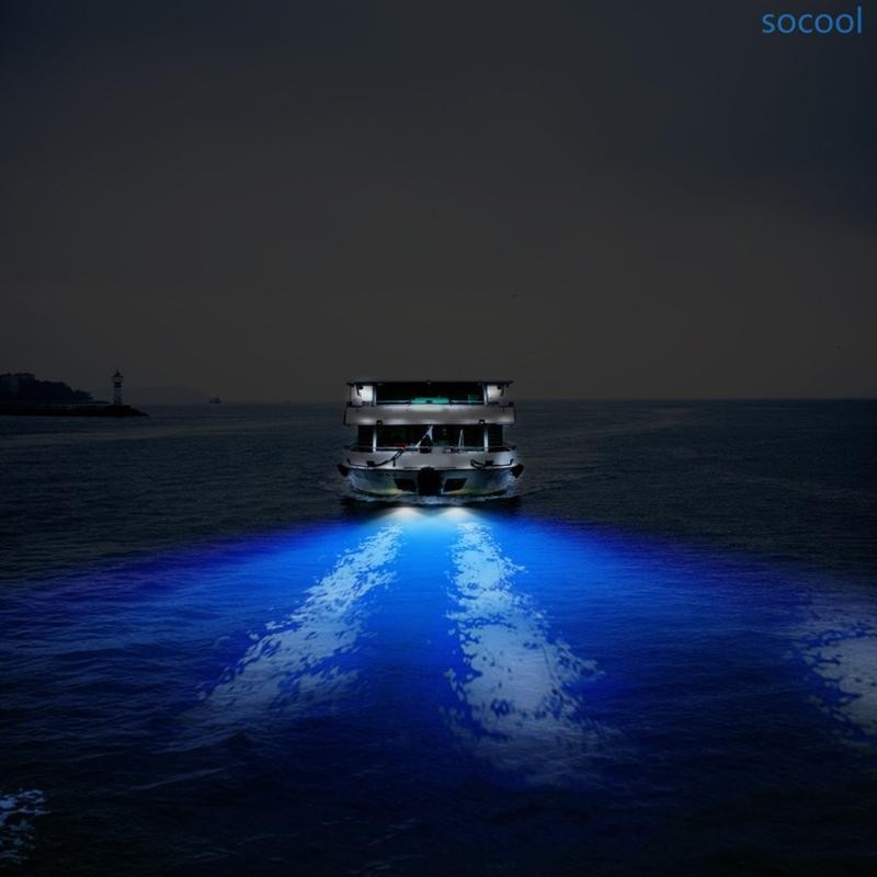 Soc* 50W 27 LEDs เรือ Transom Light สแตนเลสกันน้ํา Marine เรือใต้น้ํา Pontoon Transom โคมไฟ Universal
