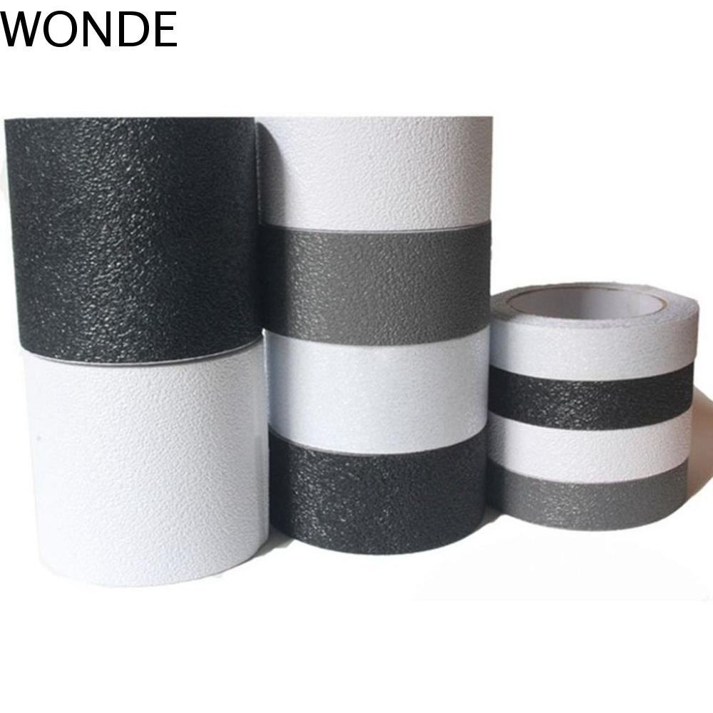 Wonde สติ๊กเกอร์กันลื่น Non Slip Traction ยาว 5 ม. ยาง PEVA เพิ่มแรงเสียดทาน 1 ม้วนลายเส้นเตือนภาษาโง่