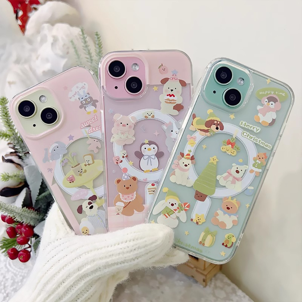 🔒ใช้ได้กับ เคสไอโฟน เคสโทรศัพท์แม่เหล็ก iPhone 17AIR 16Promax 15Plus 14 13Promax 12 11Promax-YCK74