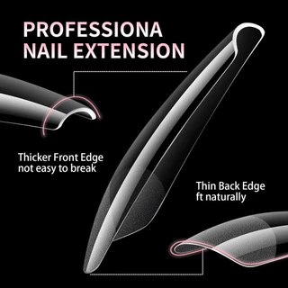 พร้อมส่ง⚡ เล็บปลอม Soft Gel PVC ต่อเล็บมือ บัลเลต์ แหลม อัลมอน เหลี่ยม สั้น Coffin Almond Nailspop