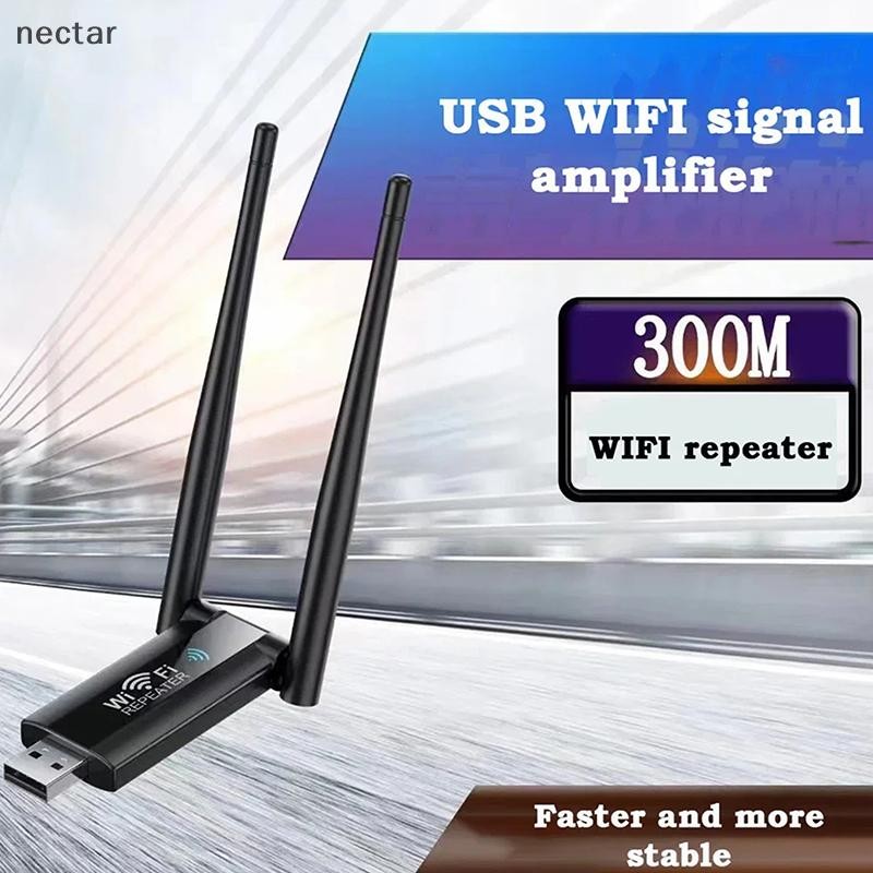Tar 300Mbps 2.4G USB Wireless WiFi Repeater Extender Router WiFi เครื่องขยายสัญญาณ Booster Long Range Wi-Fi Repeater Access Point N