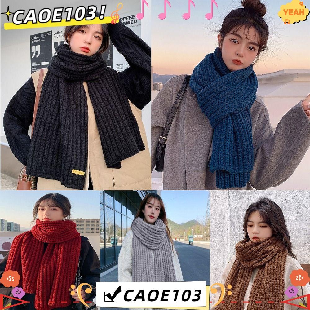 Caoe103ผ้าพันคอถัก,เอี๊ยมแฟชั่นความร้อนคออุ่น,คู่อุ่นคอปกwindproofหนาหลอดอุ่น