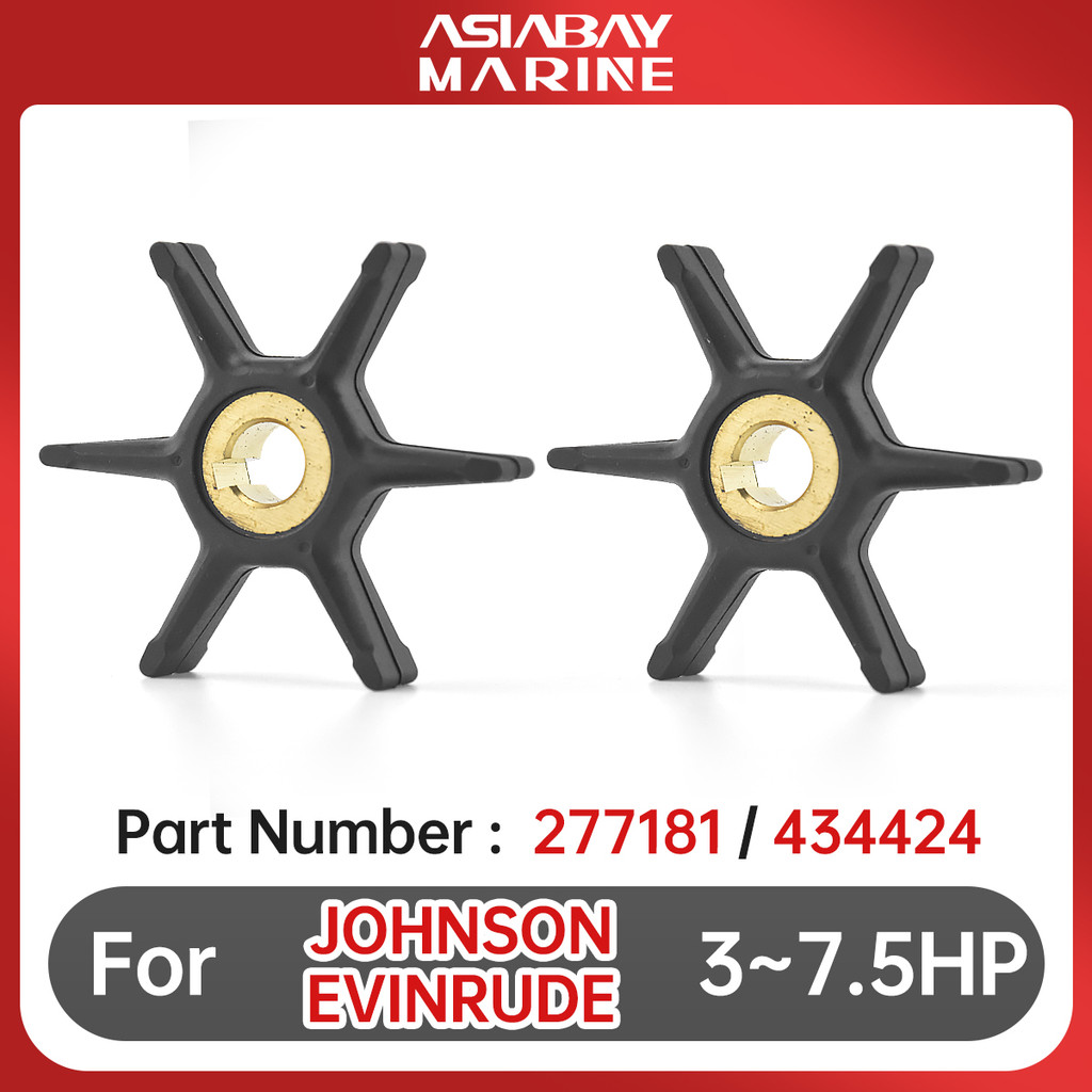277181 ปั๊มน้ําใบพัดสําหรับ Johnson Evirude Outboard Motor 3hp 4hp 5hp 5.5hp 6hp 7.5hp เรืออะไหล่ 43